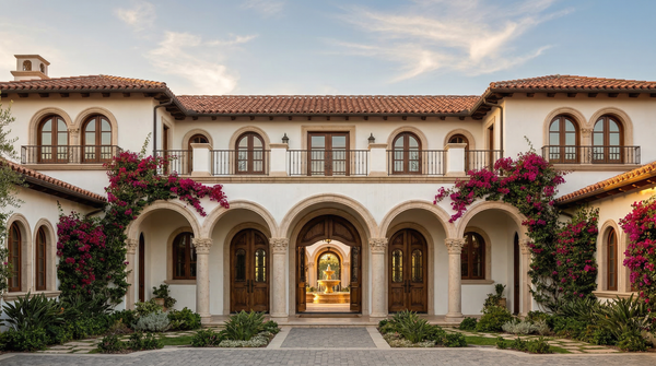 Idea de render arquitectonico: Mansion colonial espanola Idea de render arquitectonico: Mansion colonial espanola