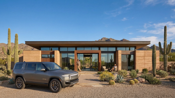 Idea de render arquitectonico: Casa desert modern Con vida Idea de render arquitectonico: Casa desert modern Con vida