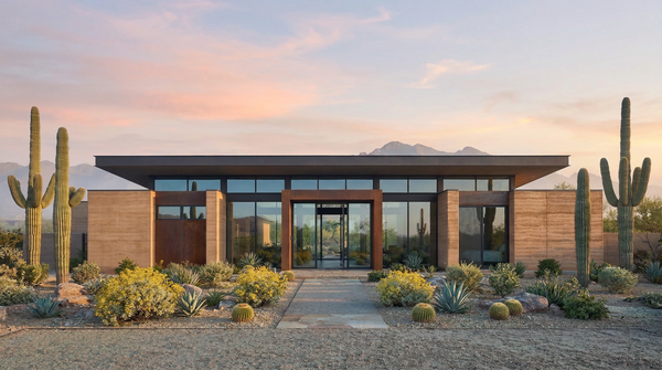 Idea de render arquitectonico: Casa desert modern Manana Idea de render arquitectonico: Casa desert modern Manana
