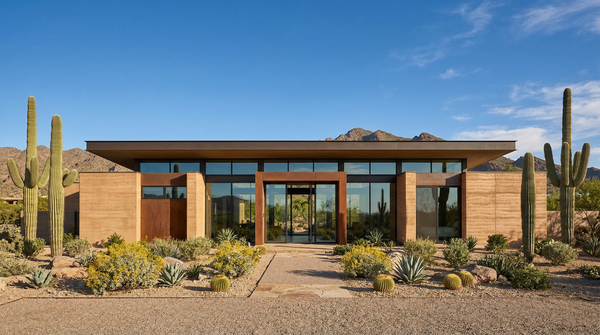 Idea de render arquitectonico: Casa desert modern Idea de render arquitectonico: Casa desert modern