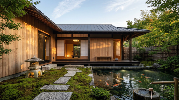 Idea de render arquitectonico: Casa japonesa zen