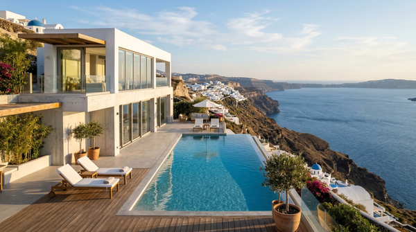 Idea de render arquitectonico: Villa mediterranea