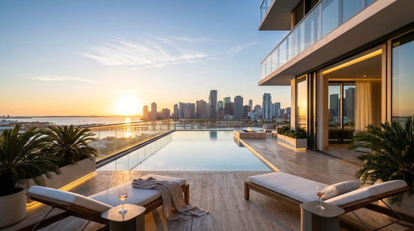 Idea de render arquitectonico: Penthouse en Miami Idea de render arquitectonico: Penthouse en Miami