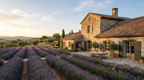 Idea de render arquitectonico: Casa rural en Provenza