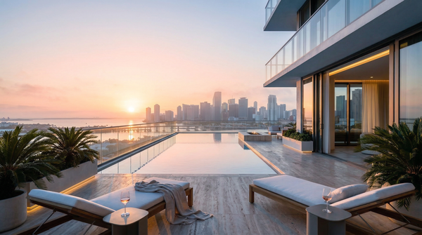 Idea de render arquitectonico: Penthouse en Miami Manana Idea de render arquitectonico: Penthouse en Miami Manana